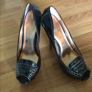 Jessica Simpson Black Stilettos